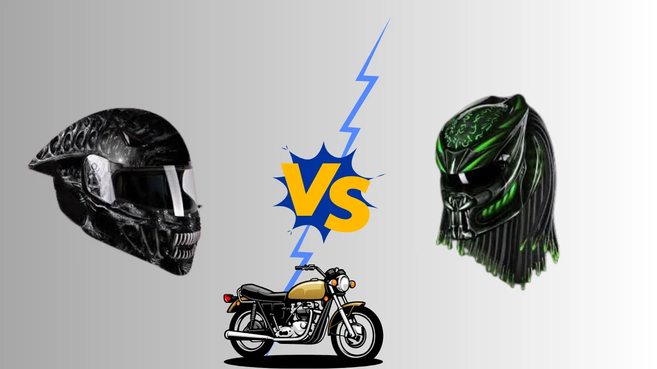 Alien vs Predator Motorcycle Helmet